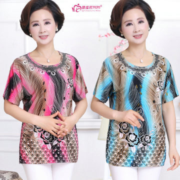 【無2018春夏女裝t恤新款大碼中老年女裝短款印花t恤地攤貨源批發(fā)08】深圳市寶安區(qū)石巖藍灣嘉繡服裝批發(fā)商行 - 產品庫